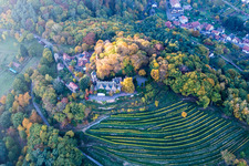 Building of the restaurant Schloss Kropsburg in Sankt Martin in the state Rhineland-Palatinate, Germany