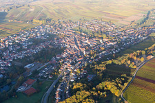Aerial photograpy of Klingenmünster in the state Rhineland-Palatinate, Germany