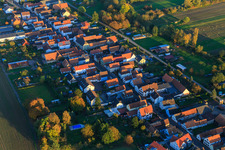 Saarstr in Kandel in the state Rhineland-Palatinate, Germany seen from above