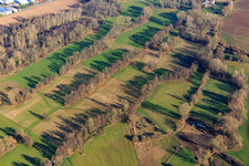 Meadows at Klingbach in Steinweiler in the state Rhineland-Palatinate, Germany