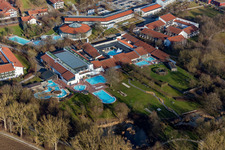 District Aunham in Bad Birnbach in the state Bavaria, Germany from above