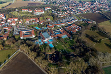 District Aunham in Bad Birnbach in the state Bavaria, Germany seen from above
