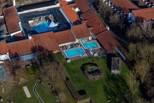 District Aunham in Bad Birnbach in the state Bavaria, Germany from the plane