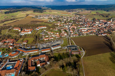 Drone recording of District Aunham in Bad Birnbach in the state Bavaria, Germany