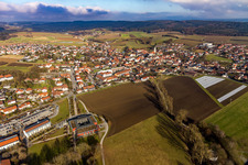 Drone image of District Aunham in Bad Birnbach in the state Bavaria, Germany
