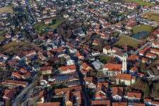 Bad Birnbach in the state Bavaria, Germany out of the air