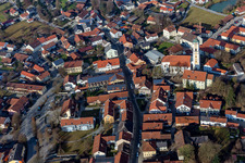Bad Birnbach in the state Bavaria, Germany seen from above