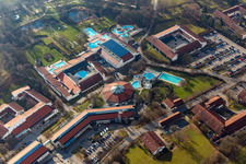 District Aunham in Bad Birnbach in the state Bavaria, Germany from the plane