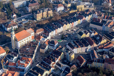 Church building of Maria chapel in Old Town- center of downtown in Schaerding Innere Stadt in Oberoesterreich, Austria