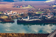 Prison grounds of Prison at the Inn river in Suben in Oberoesterreich, Austria