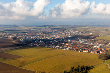Town View of the streets and houses of the residential areas in Rotthalmuenster in the state Bavaria, Germany
