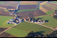 Gschaid district from the southeast in the district Wiesing in Triftern in the state Bavaria, Germany