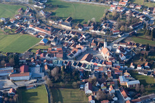 Church building in the village of in Triftern in the state Bavaria, Germany