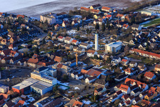New construction site for commercial buildings after demolition between Marktstr- and Goetherstr in Kandel in the state Rhineland-Palatinate, Germany