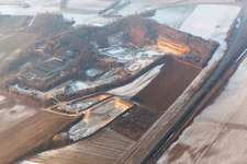 Oblique view of Riedseltz in the state Bas-Rhin, France