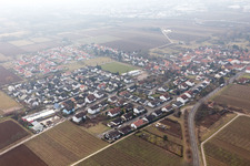 Aerial view of District Dammheim in Landau in der Pfalz in the state Rhineland-Palatinate, Germany