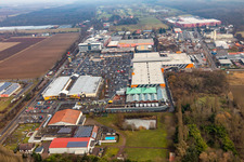 Hornbach hardware store from the west in Bornheim in the state Rhineland-Palatinate, Germany