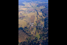 Johannisbachtal from Webern from the southwest in the district Klein-Bieberau in Modautal in the state Hesse, Germany