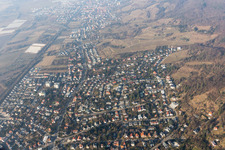 District Auerbach in Bensheim in the state Hesse, Germany from above