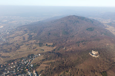 District Auerbach in Bensheim in the state Hesse, Germany out of the air