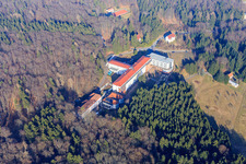 Aerial view of Hospital grounds of the Eleonoren-Klinik in the district Winterkasten in Lindenfels in the state Hesse, Germany