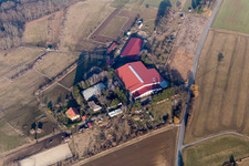 Aerial view of Seminar Center Hof Herrenberg eV in the district Kirchbrombach in Brombachtal in the state Hesse, Germany