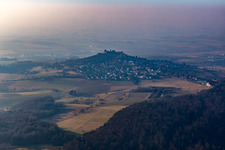 Aerial view of From the southeast in the district Hering in Otzberg in the state Hesse, Germany