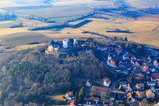 Veste Otzberg in winter in the district Hering in Otzberg in the state Hesse, Germany