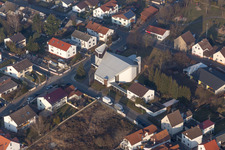 Church building in the village of in the district Klein-Zimmern in Gross-Zimmern in the state Hesse, Germany