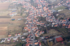 Drone image of Seebach in the state Bas-Rhin, France
