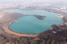 Drone recording of Lauterbourg in the state Bas-Rhin, France