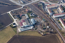 Drone image of Lauterbourg in the state Bas-Rhin, France