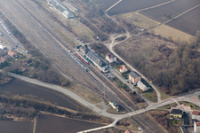 Railroad station in Lauterbourg in the state Bas-Rhin, France