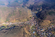 Village meadow in the center in Ramberg in the state Rhineland-Palatinate, Germany