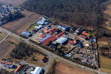 Modenbachstraße industrial estate with Oldenburg WÄRMEPUMPENHEIZER, Klaus Reschka GmbH and UGV Inkasso GmbH in Harthausen in the state Rhineland-Palatinate, Germany