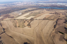 Flotzgrün Island with BASF landfill in the district Mechtersheim in Römerberg in the state Rhineland-Palatinate, Germany