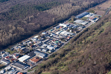 Industrial area Im Schollengarten in the district Untergrombach in Bruchsal in the state Baden-Wuerttemberg, Germany