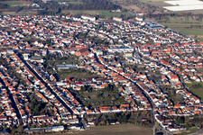 From the southwest in the district Wiesental in Waghäusel in the state Baden-Wuerttemberg, Germany