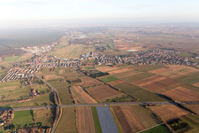 District Lachen in Neustadt an der Weinstraße in the state Rhineland-Palatinate, Germany seen from above