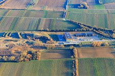 District of Southern Wine Route, Recycling Center North (at Edesheim) from the north in Edesheim in the state Rhineland-Palatinate, Germany