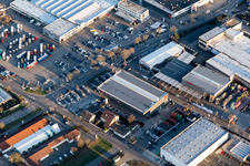 Industrial Area North in Landau in der Pfalz in the state Rhineland-Palatinate, Germany from a drone