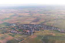 District Drusweiler in Kapellen-Drusweiler in the state Rhineland-Palatinate, Germany from above