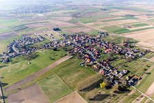 Aerial photograpy of Betschdorf in the state Bas-Rhin, France