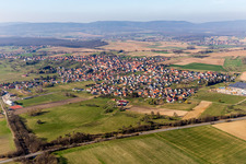 Town View of the streets and houses of the residential areas in Surbourg in Grand Est, France