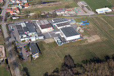 Oblique view of Surbourg in the state Bas-Rhin, France