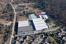 Mertzwiller in the state Bas-Rhin, France from above