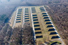 Mertzwiller in the state Bas-Rhin, France seen from above