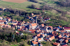 Church building in the village of in Ettendorf in Grand Est, France