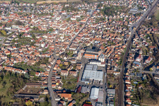 Town View of the streets and houses of the residential areas in Hochfelden in Grand Est, France