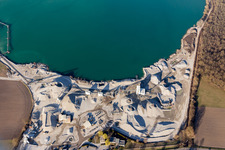 Gambsheim in the state Bas-Rhin, France out of the air